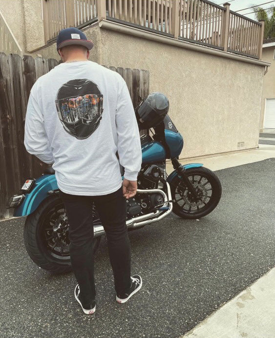 Helmet Design Tee Hoodie