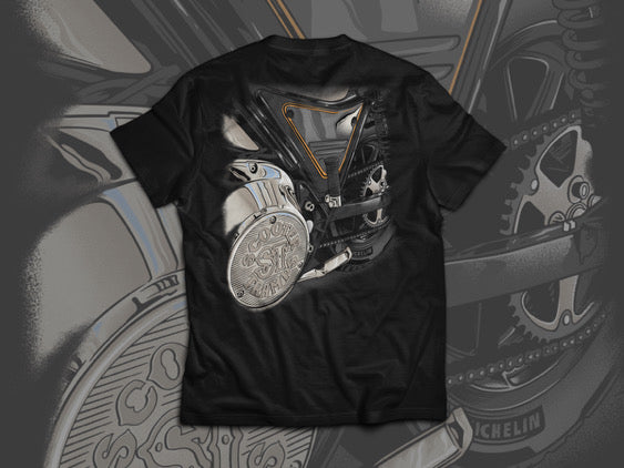 Scooter Tramps Engraved Logo Tee